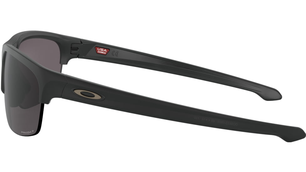 Oakley Standard Issue Sliver Edge Sunglasses, Matte Black w/Prizm Grey Polarized, OO9413-0865