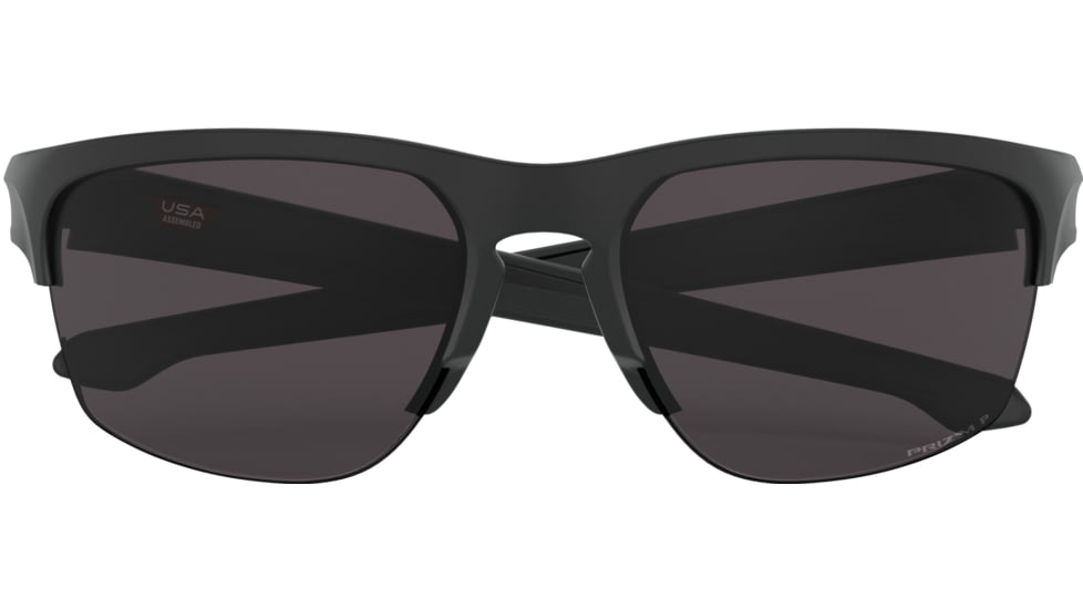 Oakley Standard Issue Sliver Edge Sunglasses, Matte Black w/Prizm Grey Polarized, OO9413-0865