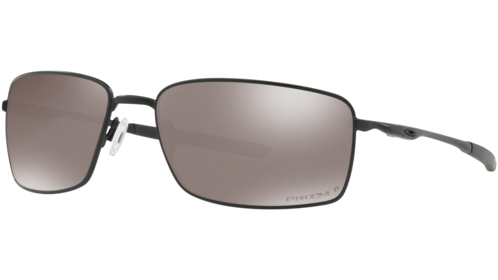 Oakley Standard Issue Square Wire BlackStandard Issuede Collection Sunglasses, Matte Black w/Prizm Black Polarized, OO4075-1260