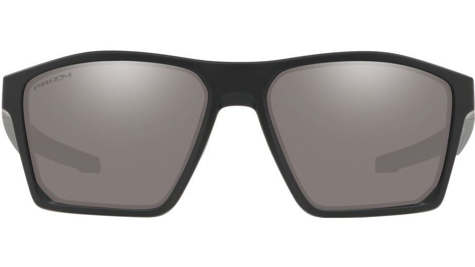 Oakley Standard Issue Targetline Sunglasses, Matte Black w/Prizm Black, Red Icon, OO9397-1258