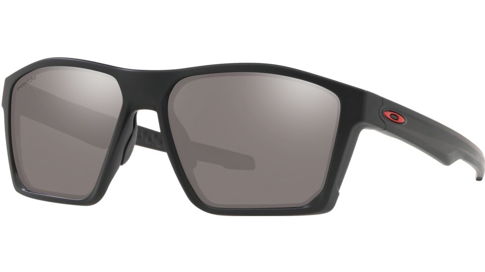Oakley Standard Issue Targetline Sunglasses, Matte Black w/Prizm Black, Red Icon, OO9397-1258