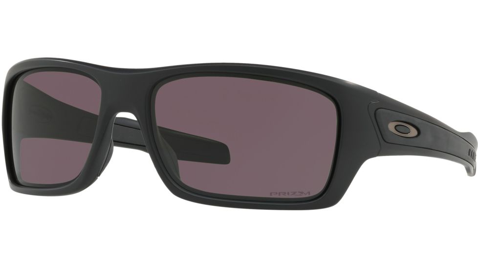 Oakley Standard Issue Turbine Uniform Collection Sunglasses, Matte Black w/Prizm Grey, OO9263-4663