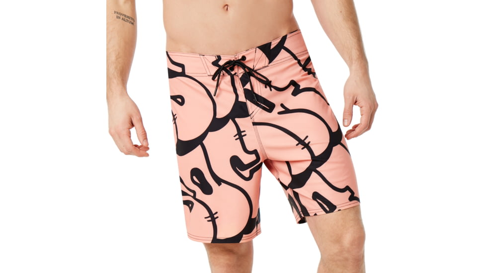 Oakley Staple Graffiti Boardshort I8 Inc - Mens, Kelp Brown, 32, 482599-87A-32