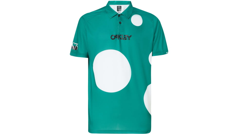 Oakley Staple Short Sleeve Polo Shirt - Mens, Staple Bubble Green, 2XL, FOA400551-9BG-XXL