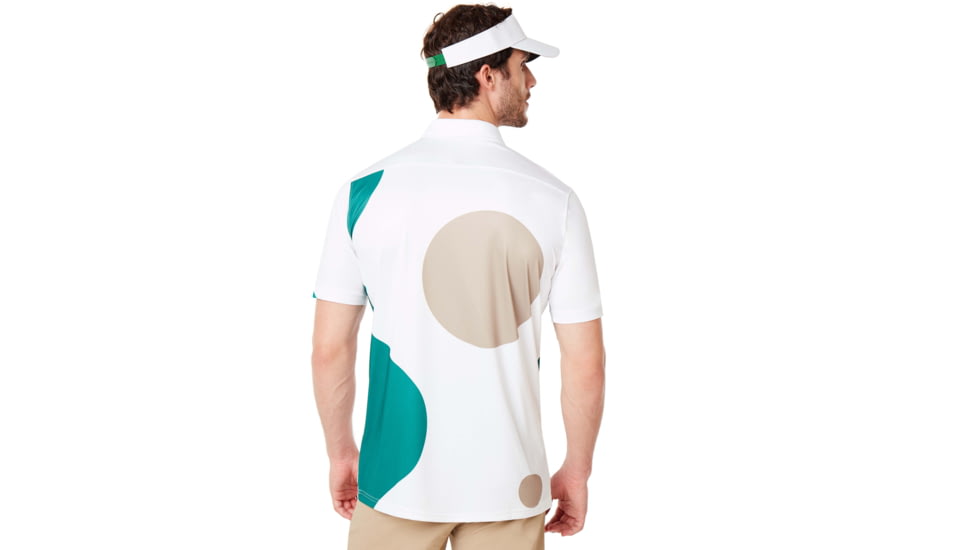 Oakley Staple Short Sleeve Polo Shirt - Mens, White, Medium, FOA400545-100-M