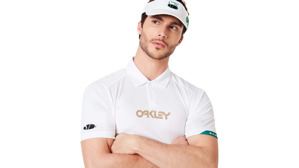 Oakley Staple Short Sleeve Polo Shirt - Mens, White, Medium, FOA400545-100-M