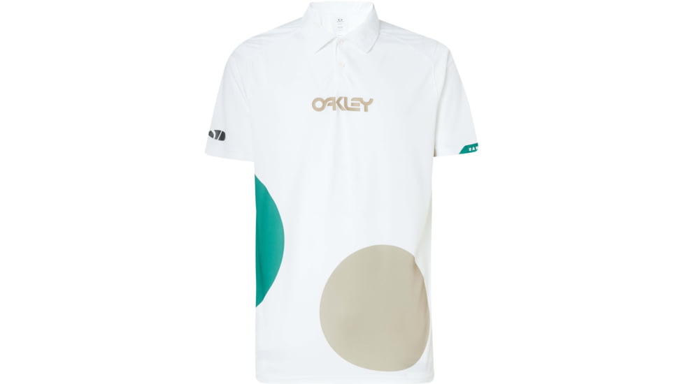 Oakley Staple Short Sleeve Polo Shirt - Mens, White, Medium, FOA400545-100-M