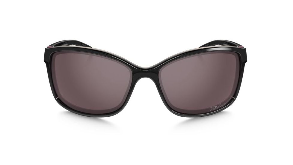 Oakley Step Up Sunglasses Polished Black Frame, OO Grey Polarized Lens-OO9292-03