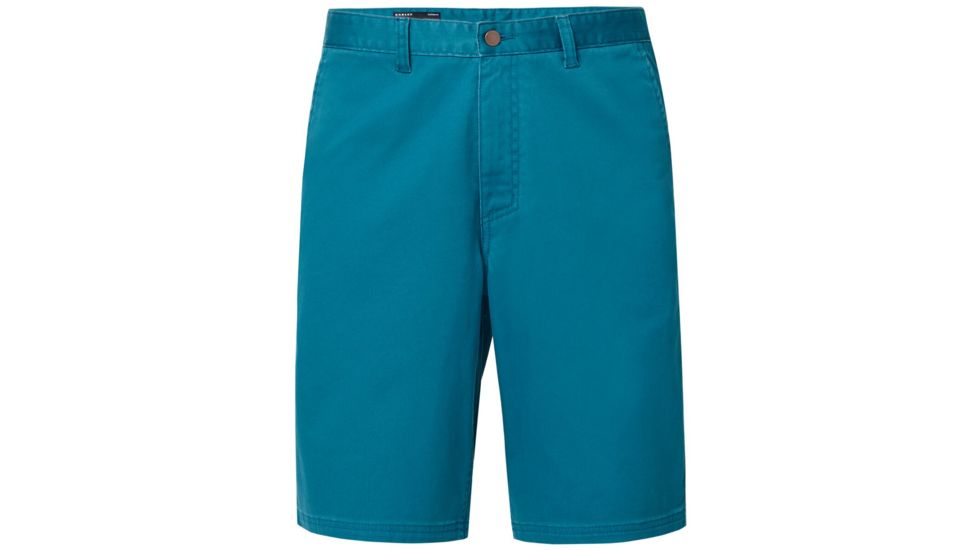 Oakley Stone Wash Chino Short - Mens, Petrol, 36, 442528-9PE-36