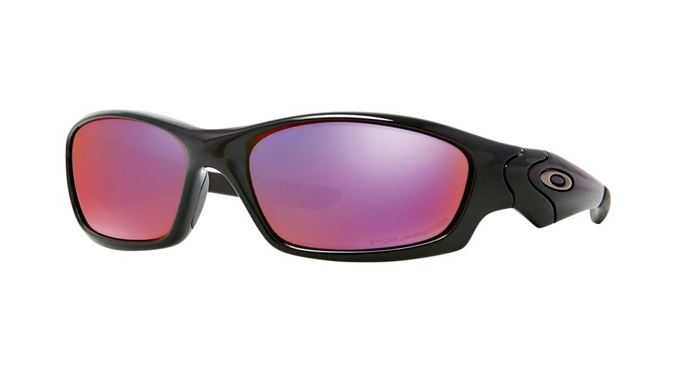 Oakley Straight Jacket Sunglasses 26-236-61 - Polished Black Frame, Oo Red Iridium Polarized Lenses