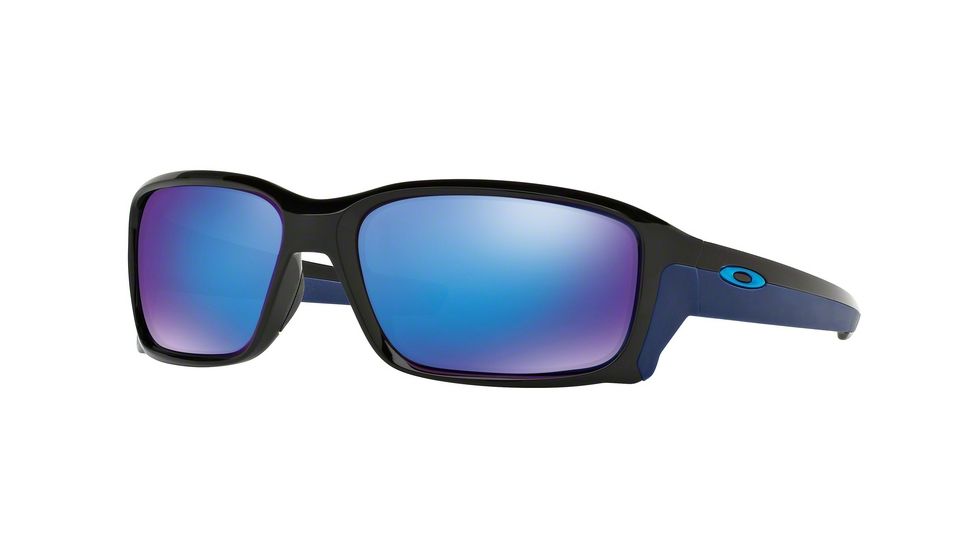 Oakley STRAIGHTLINK OO9331 Sunglasses 933104-58 - Polished Black Frame, Sapphire Iridium Lenses