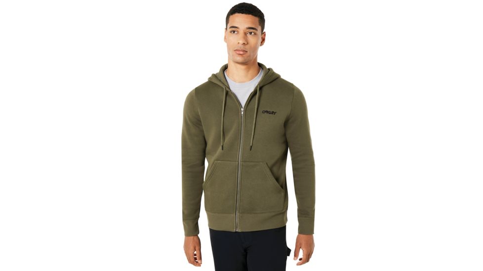 Oakley Street Logo Fz Fleece - Mens, Dark Brush, Extra Large, 472417-86V-XL