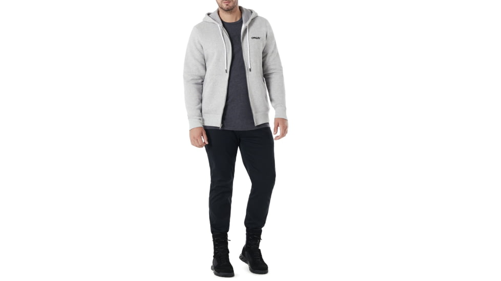 Oakley Street Logo Fz Fleece - Mens, Granite Heather, Small, 472417-24L-S