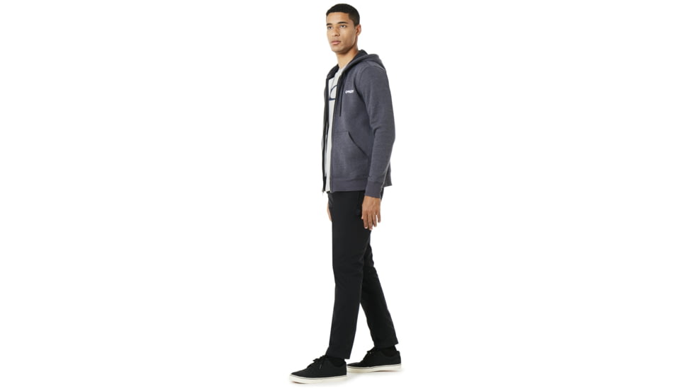 Oakley Street Logo Fz Fleece - Mens, Jet Black Heather, Extra Large, 472417-01S-XL
