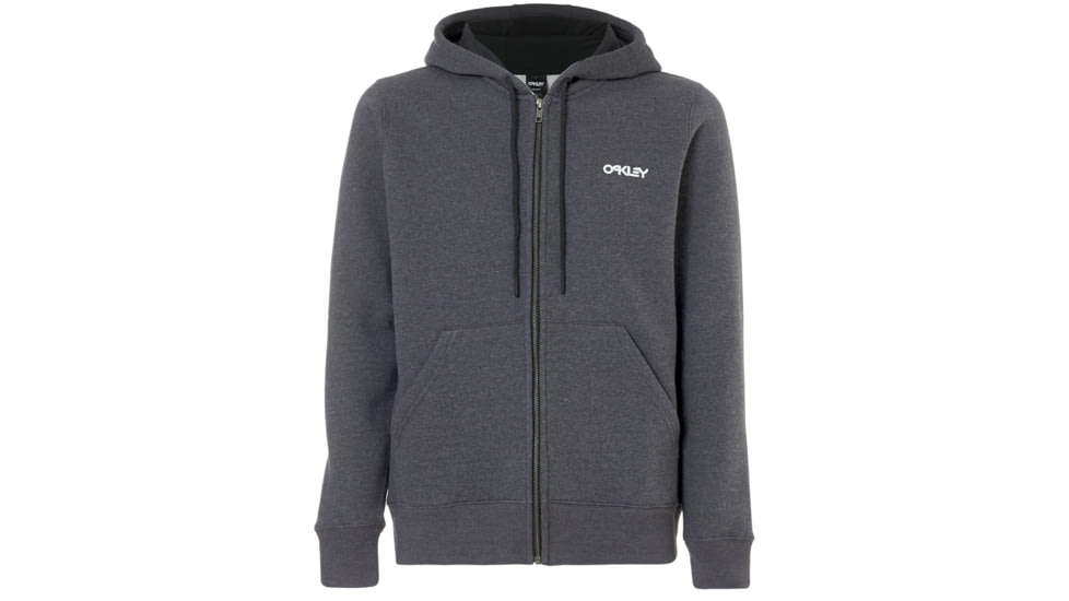 Oakley Street Logo Fz Fleece - Mens, Jet Black Heather, Extra Large, 472417-01S-XL