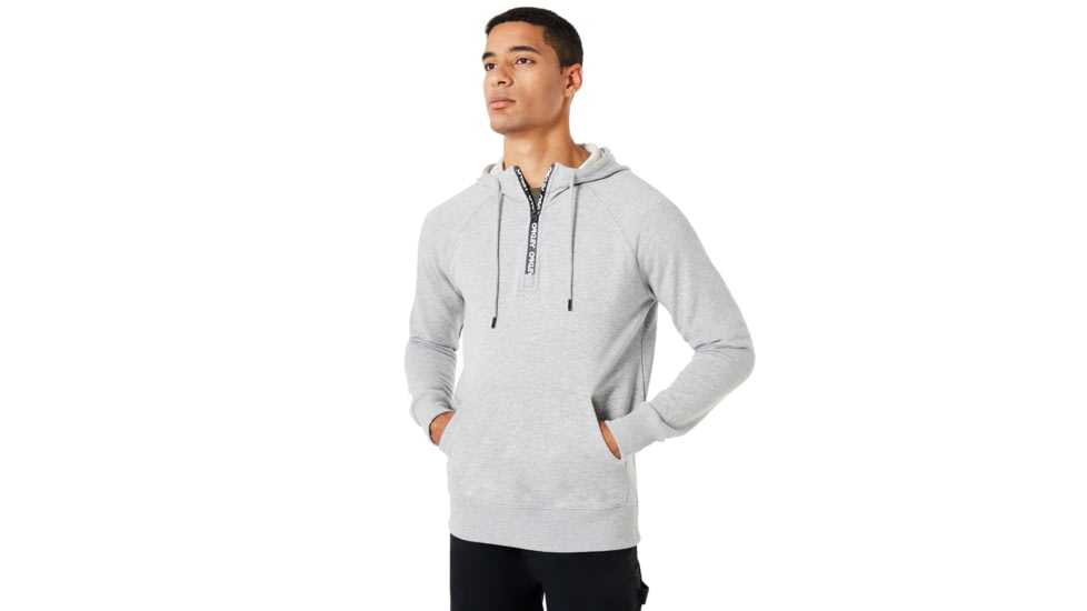 Oakley Street Logo Half Zip Fleece - Mens, Granite Heather, Extra Large, 472418-24L-XL