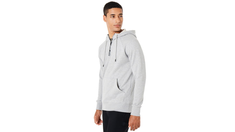 Oakley Street Logo Half Zip Fleece - Mens, Granite Heather, Extra Large, 472418-24L-XL