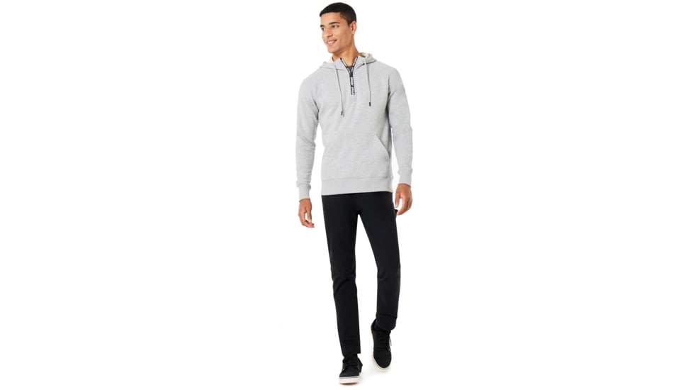 Oakley Street Logo Half Zip Fleece - Mens, Granite Heather, Extra Large, 472418-24L-XL