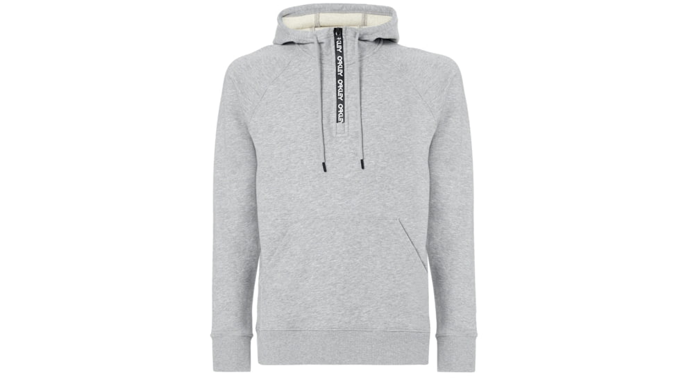 Oakley Street Logo Half Zip Fleece - Mens, Granite Heather, Extra Large, 472418-24L-XL