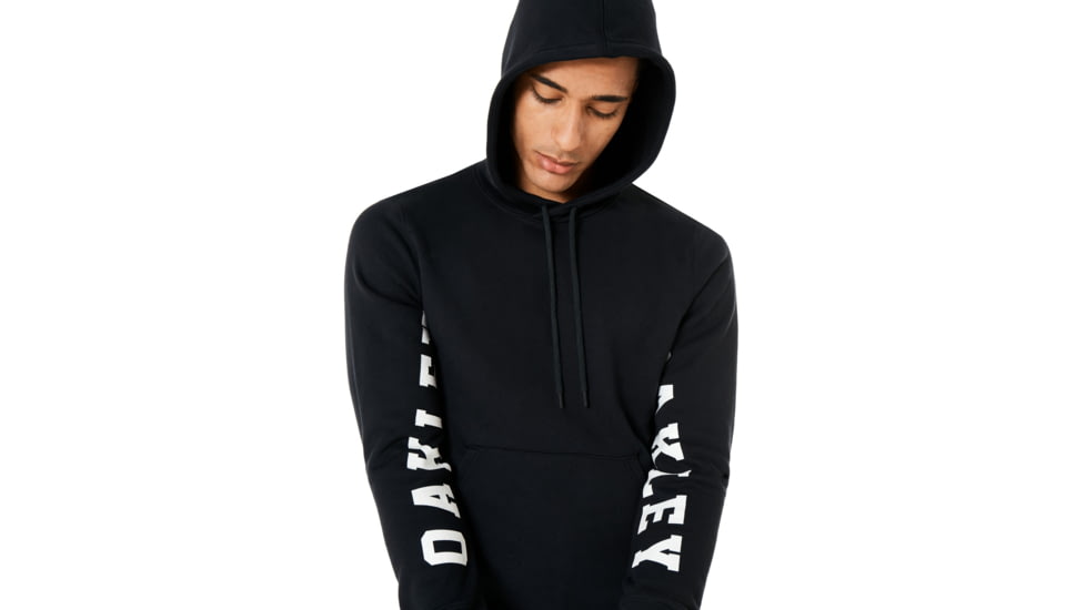 Oakley Street Logo Hooded Fleece - Mens, Blackout, Large 472422-02E-L