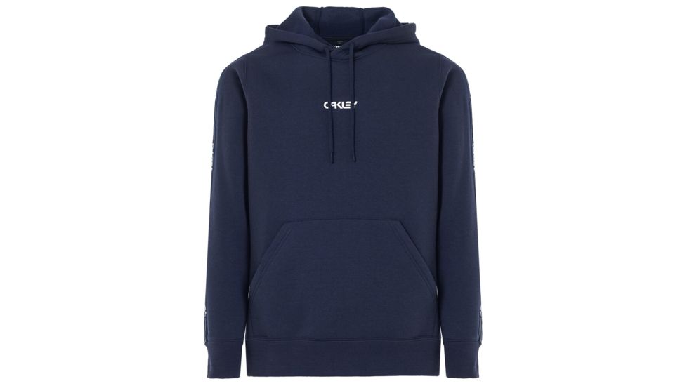 Oakley Street Logo Tape Hooded Fleece - Mens, Fathom, Large, 472421-6AC-L
