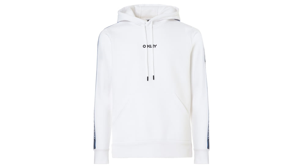 Oakley Street Logo Tape Hooded Fleece - Mens, White, Medium, 472421-100-M