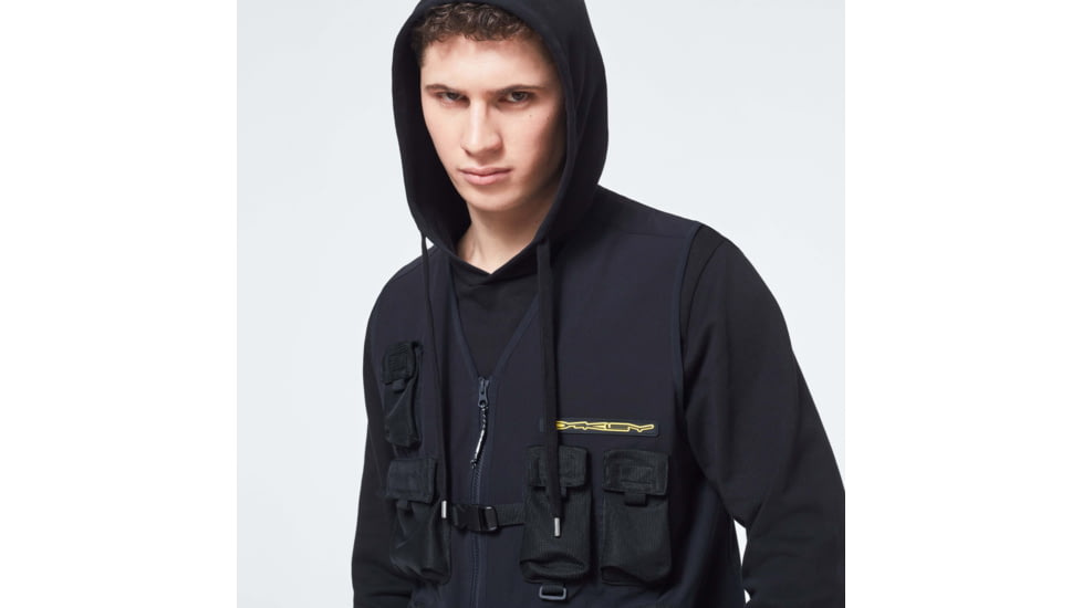 Oakley Stretch Logo Patch Vest - Mens, Blackout, Large, FOA400008-02E-L