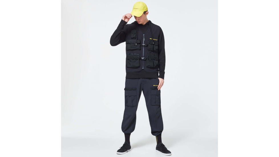 Oakley Stretch Logo Patch Vest - Mens, Blackout, Large, FOA400008-02E-L