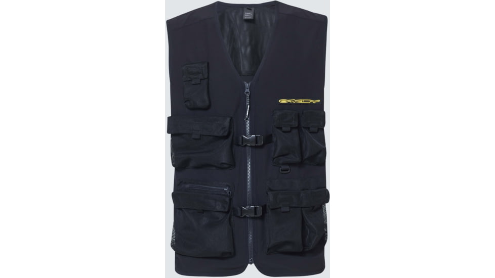 Oakley Stretch Logo Patch Vest - Mens, Blackout, Large, FOA400008-02E-L
