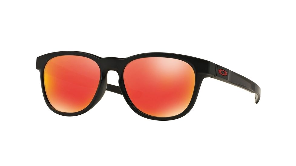 Oakley STRINGER OO9315 Sunglasses 931509-55 - Matte Black Frame, Ruby Iridium Lenses