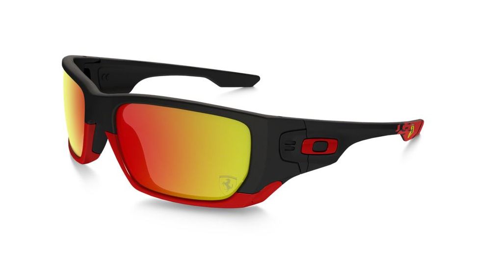 Oakley Style Switch Sunglasses Matte Black Frame, Ruby Iridium Lens-OO9194-24