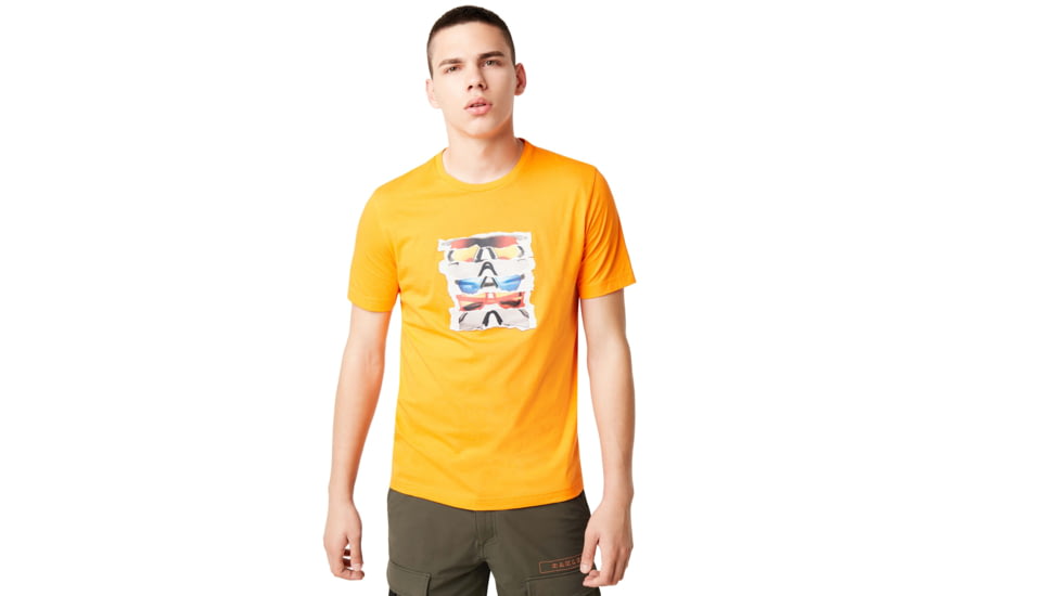 Oakley SunglaShort Sleeve Print Tee - Mens, Autumn Glory, 2XL, 457871-71T-XXL