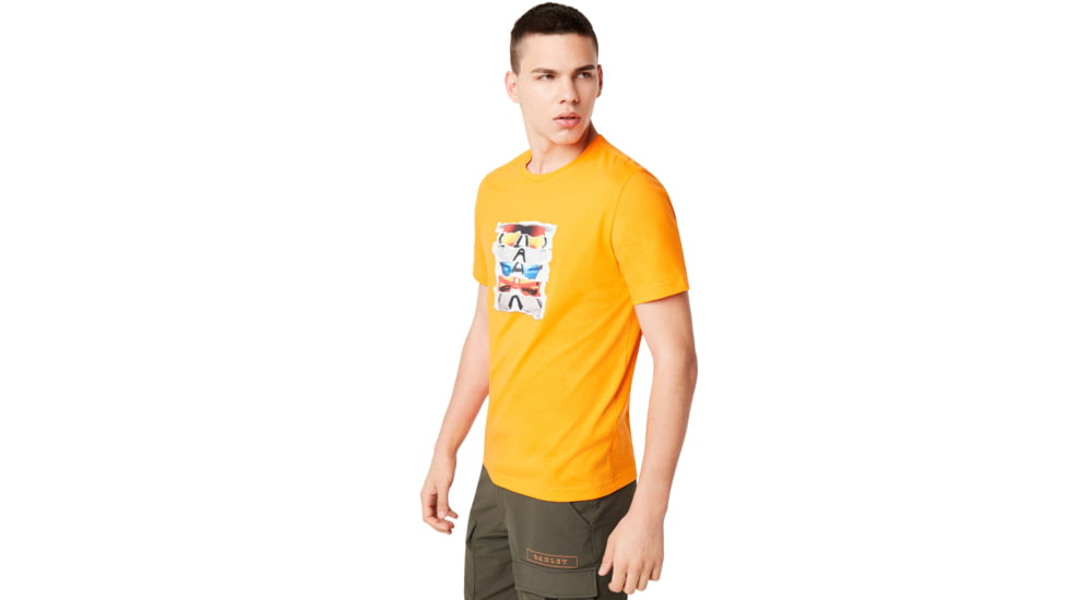 Oakley SunglaShort Sleeve Print Tee - Mens, Autumn Glory, 2XL, 457871-71T-XXL