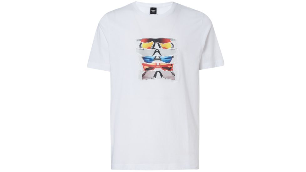 Oakley Sunglass Print Tee - Mens, White, 2XL, 457871-100-XXL