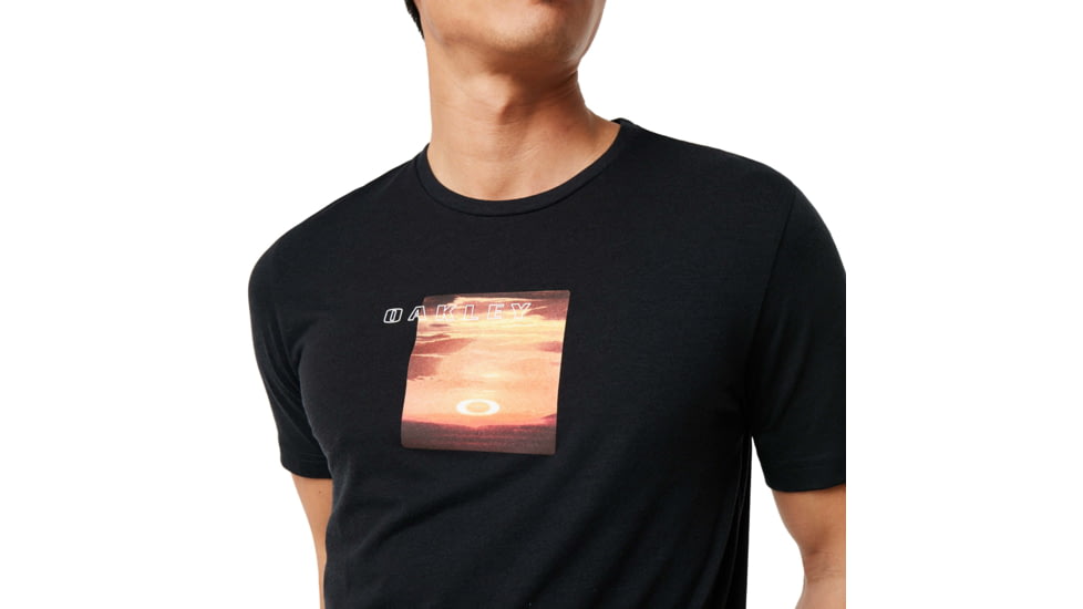 Oakley Sunset Print Tee - Mens, Blackout, Medium, 457548-02E-M