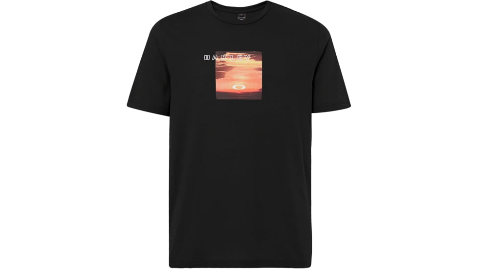Oakley Sunset Print Tee - Mens, Blackout, Medium, 457548-02E-M