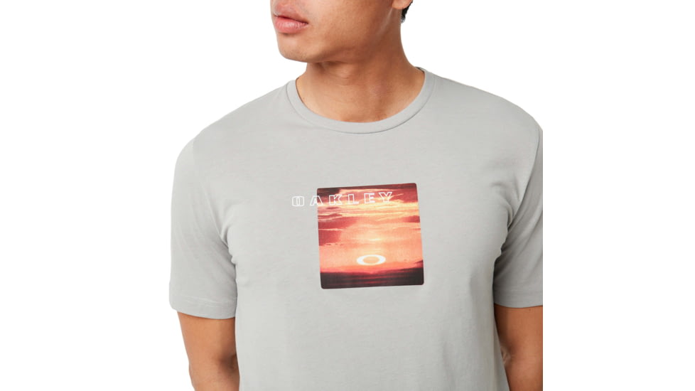 Oakley Sunset Print Tee - Mens, Stone Gray, Small, 457548-22Y-S