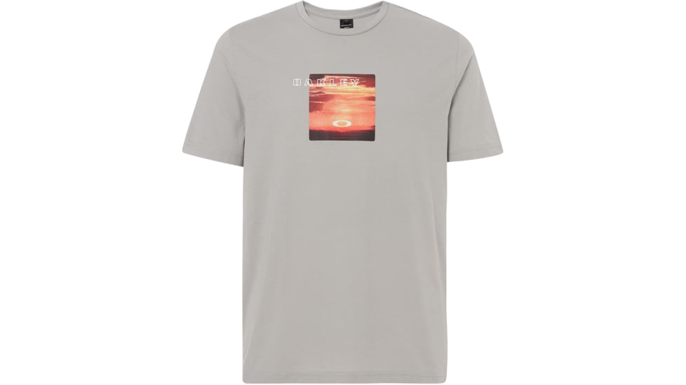 Oakley Sunset Print Tee - Mens, Stone Gray, Small, 457548-22Y-S