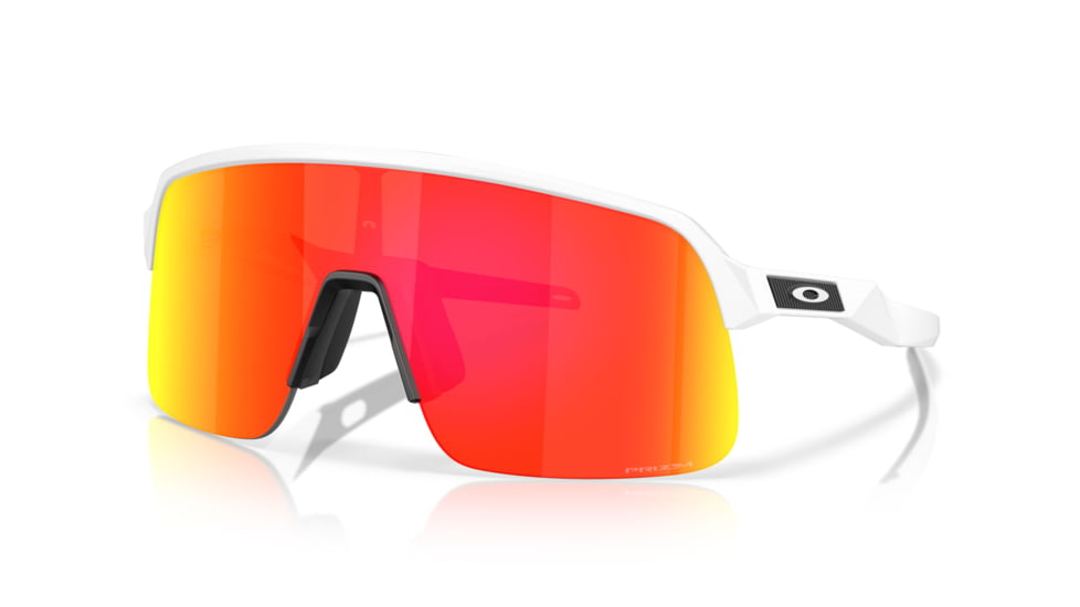 Oakley Sutro Lite S Sunglasses, Matte White, PRIZM Ruby, PRIZM Ruby, OO9496-0234