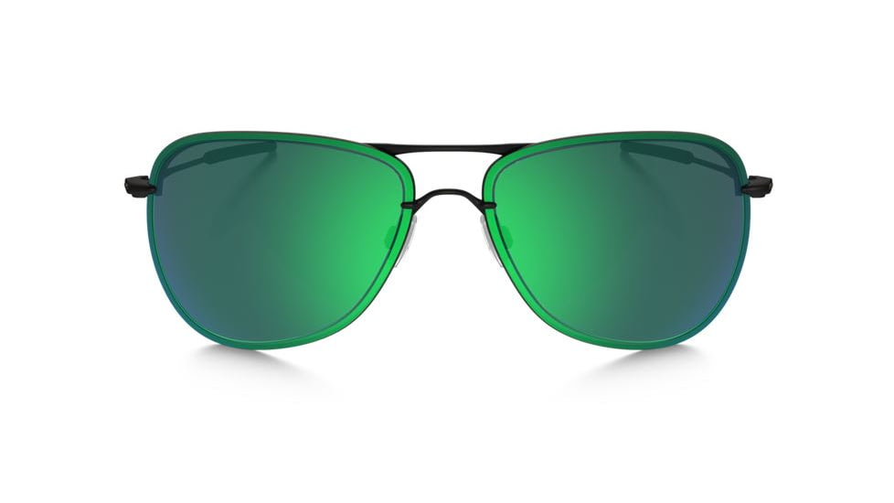 Oakley Tailpin Sunglasses Satin Black Frame, Jade Iridium Lens-OO4086-02
