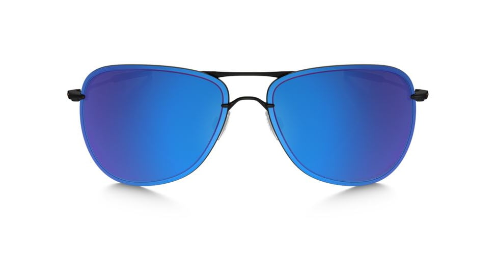 Oakley Tailpin Sunglasses Satin Black Frame, Sapphire Iridium Polarized Lens-OO4086-08