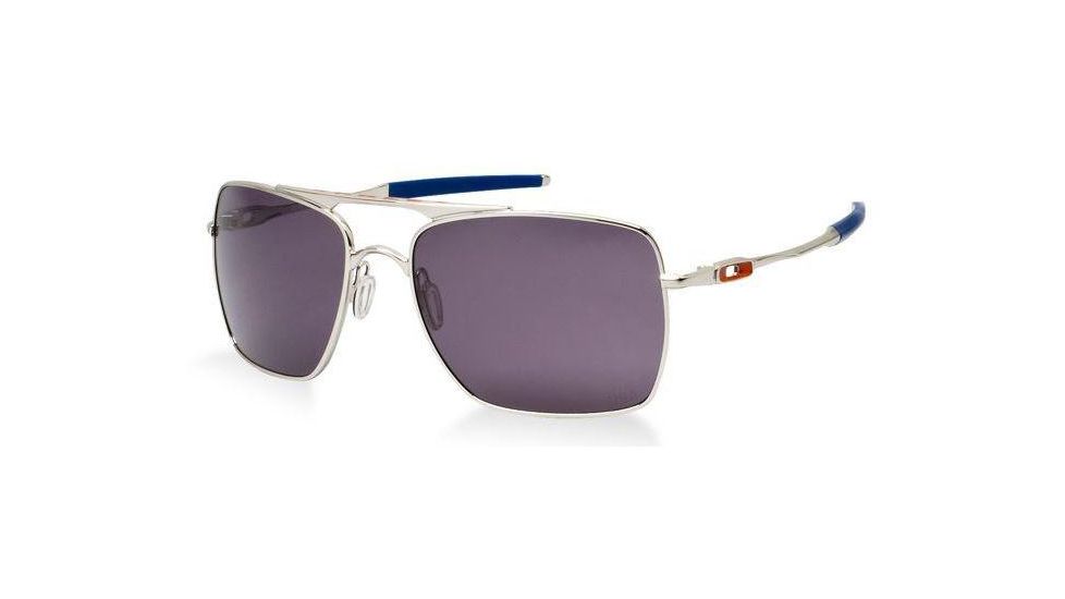 Oakley Team USA Deviation Polished Chrome Frame w/ Warm Grey Lenses Sunglasses OO4061-09