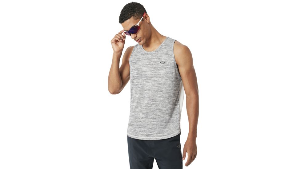 Oakley Tech Tank - Mens, Htr Lt Gry W Forg, 2XL, 434029-24U-XXL