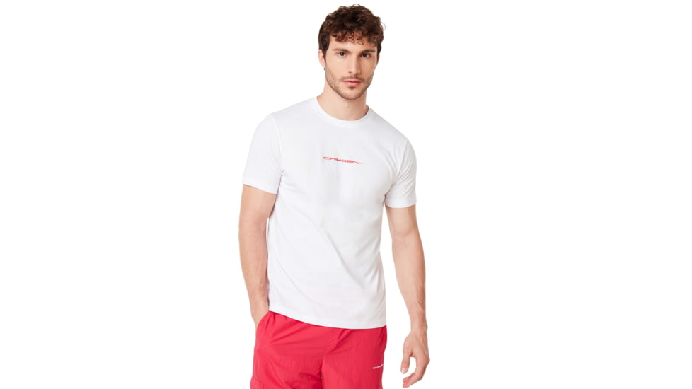 Oakley Tee College - Mens, White, Small, 457969-100-S