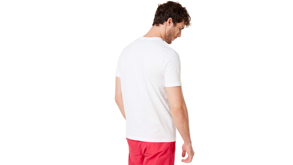 Oakley Tee College - Mens, White, Small, 457969-100-S