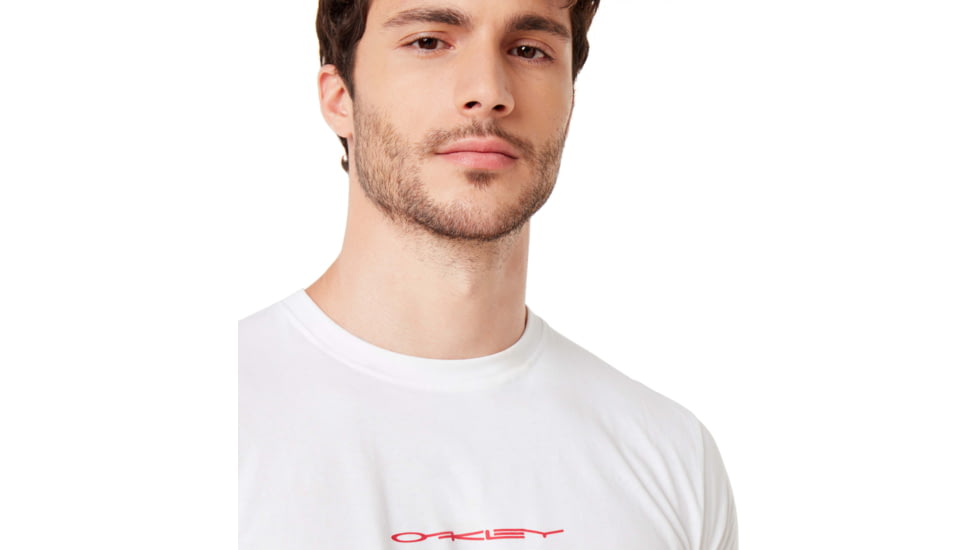 Oakley Tee College - Mens, White, Small, 457969-100-S
