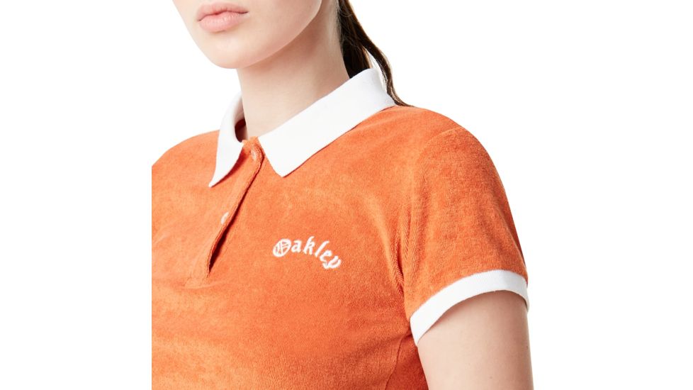 Oakley Terry Short Sleeve Polo Tnp - Womens, Dark Orange, Large, 532373-71E-L