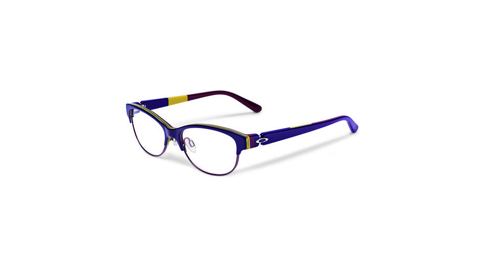 Oakley Throwback Progressive Prescription Eyeglasses, Dark Purple Frame, OX1108-0152PR