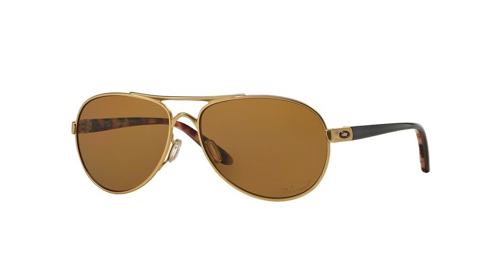 Oakley TIE BREAKER OO4108 Single Vision Prescription Sunglasses OO4108-410803-56 - Lens Diameter 56 mm, Frame Color Satin Gold