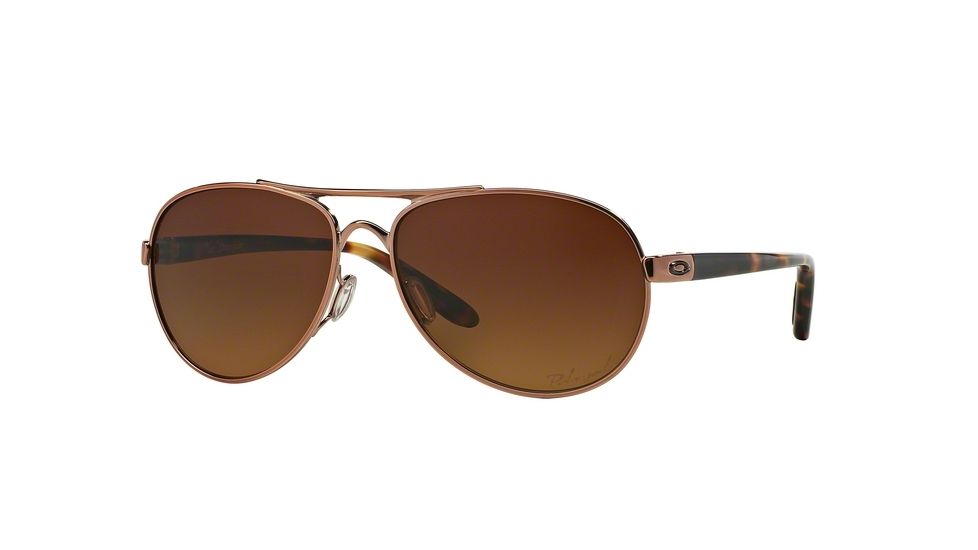 Oakley TIE BREAKER OO4108 Single Vision Prescription Sunglasses OO4108-410804-56 - Lens Diameter 56 mm, Frame Color Rose Gold